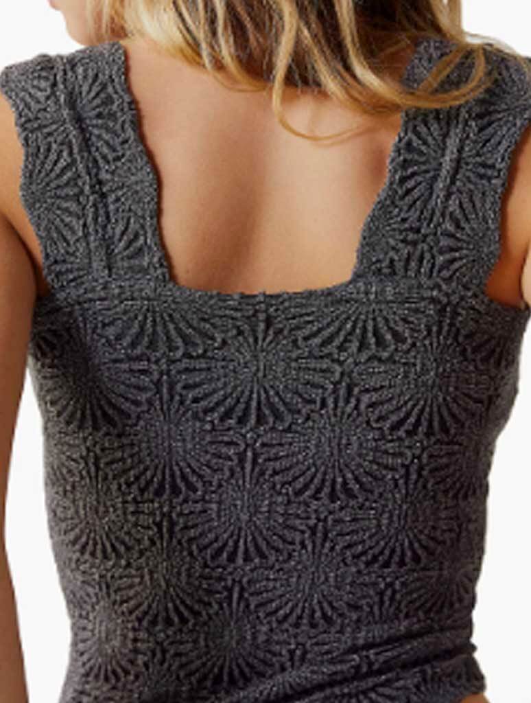 Free People Love Letter Cami in Black