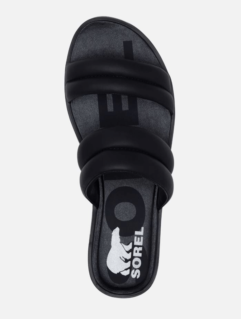 Sorel Ella II Puff Slide in Black/Sea Salt (Final Sale)