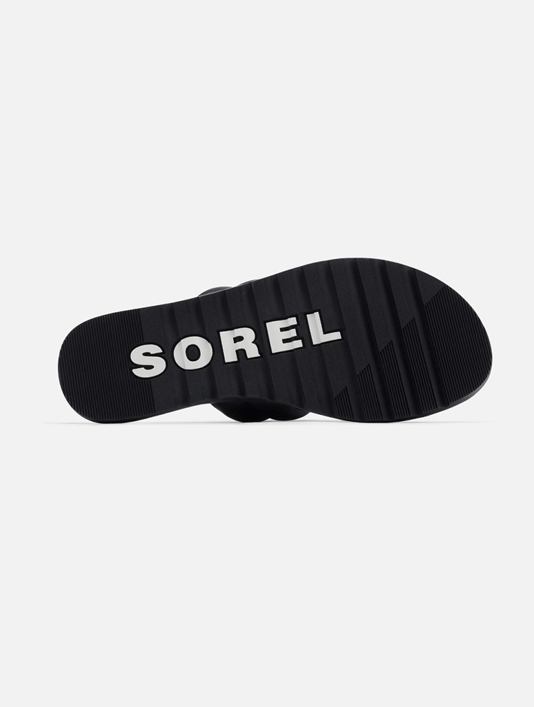 Sorel Ella II Puff Slide in Black/Sea Salt (Final Sale)