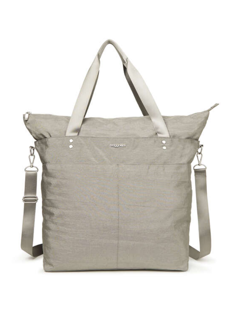 Baggallini Large Carryall Tote in Sterling Shimmer