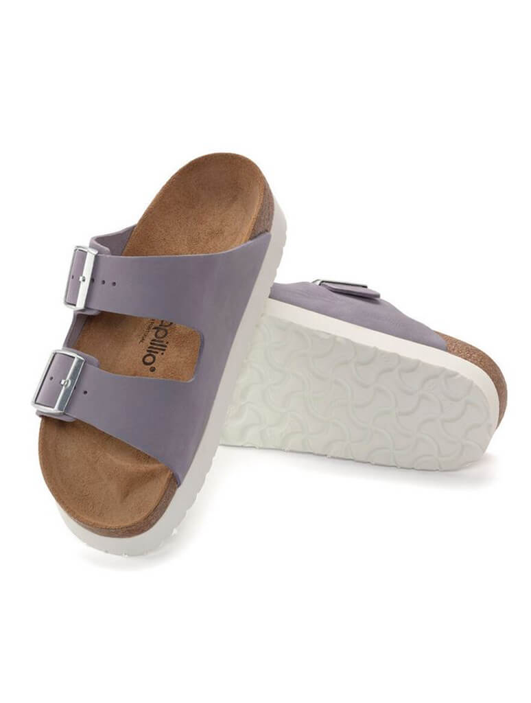 Birkenstock Arizona Platform Sandal in Purple Fog