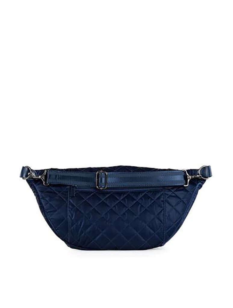 Haute Shore Emily Pacific Sling Bag in Navy Quilted Reflective Puffer