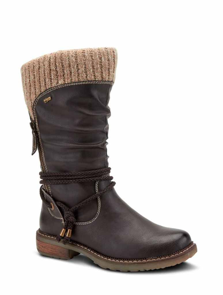 Spring Step Acaphine Tall Boot in Dark Brown