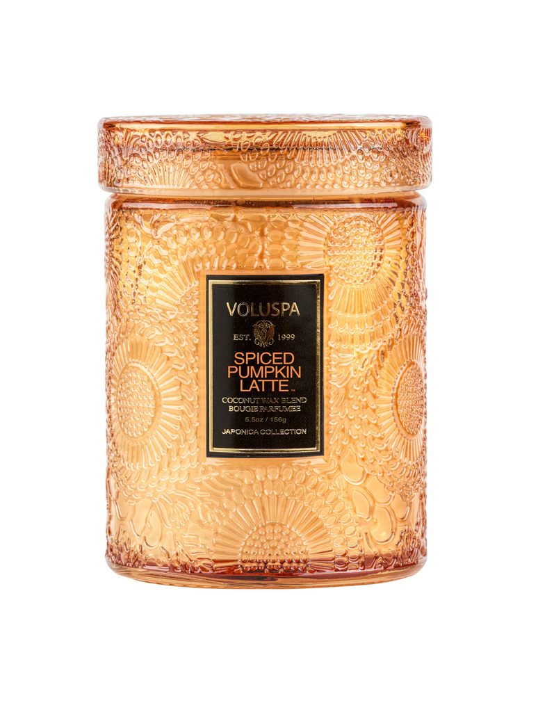 Voluspa Small Glass Jar Candle in Spiced Pumpkin Latte