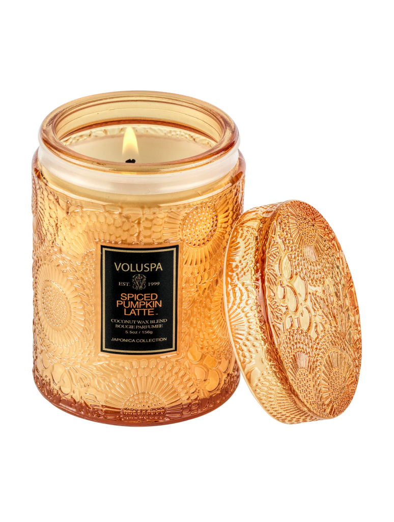 Voluspa Small Glass Jar Candle in Spiced Pumpkin Latte