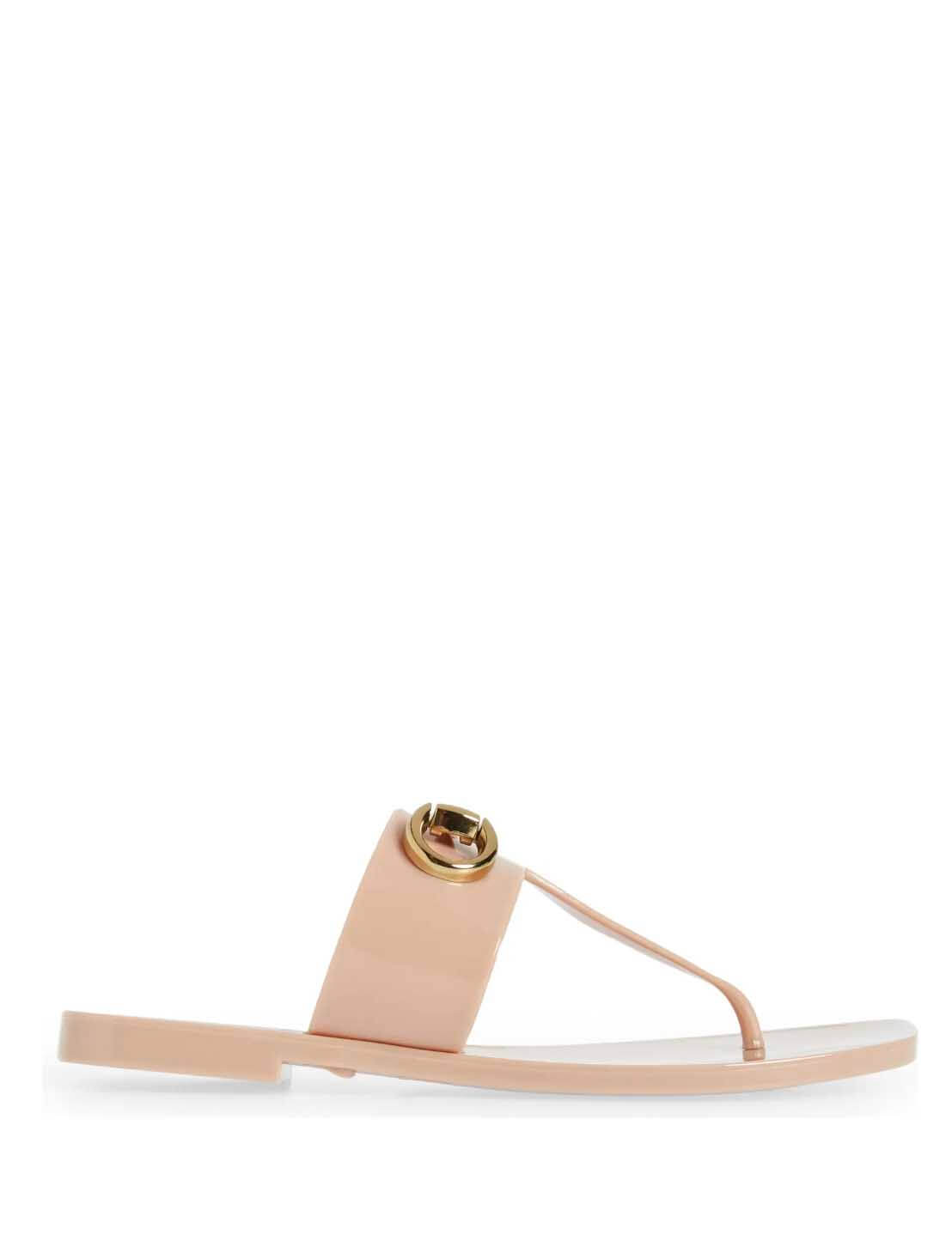 Jeffrey Campbell A Lil Bit Sandal in Natural Shiny (Final Sale)