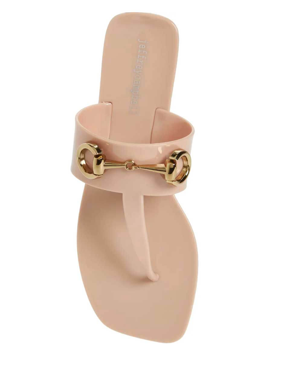 Jeffrey Campbell A Lil Bit Sandal in Natural Shiny (Final Sale)