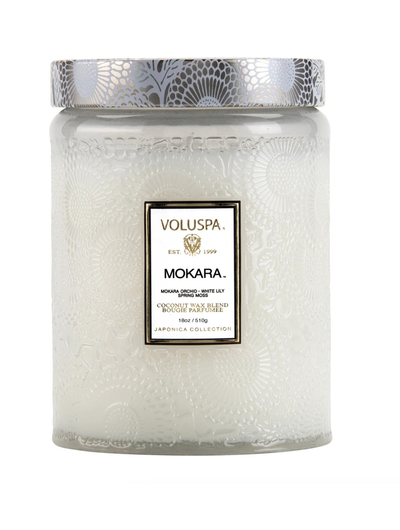 Voluspa Large Glass Candle in Mokara