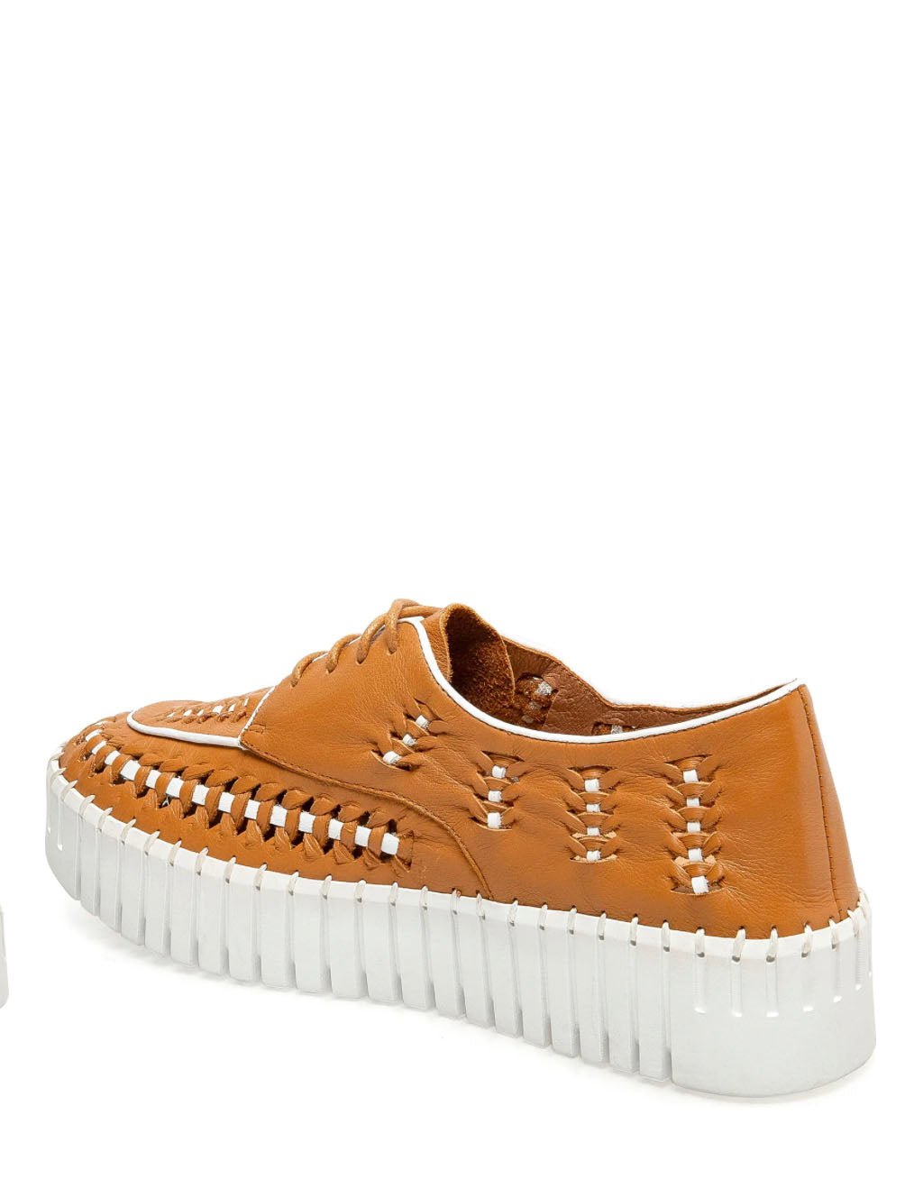 Silent D Brodies Sneaker in Dark Tan/White