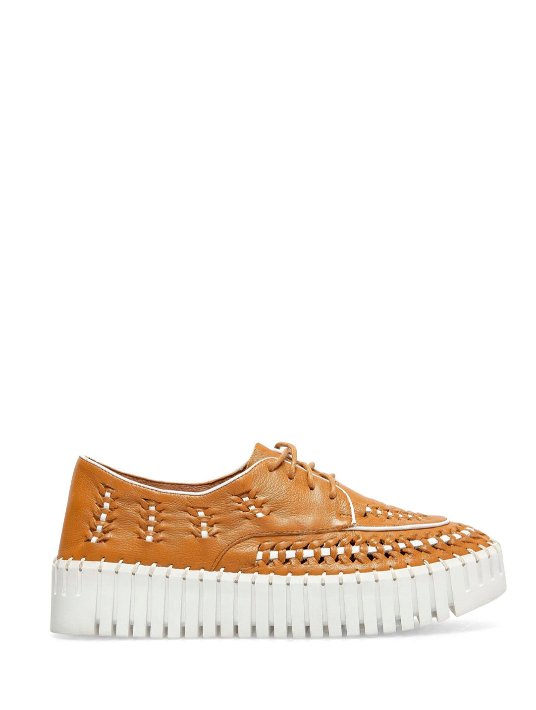 Silent D Brodies Sneaker in Dark Tan/White