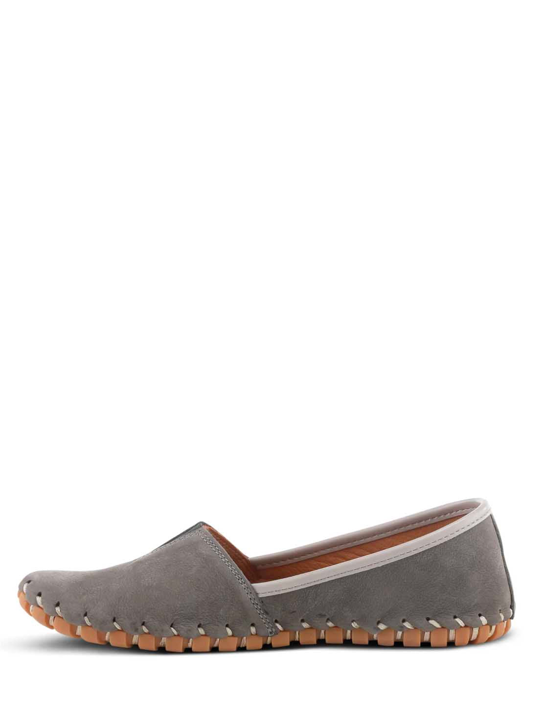 Spring Step Kathaleta Slip On in Grey Suede