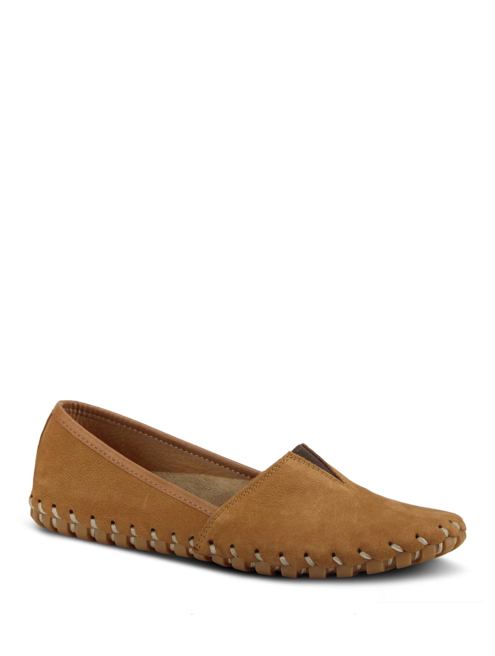 Spring Step Kathaleta Slip On in Camel Suede