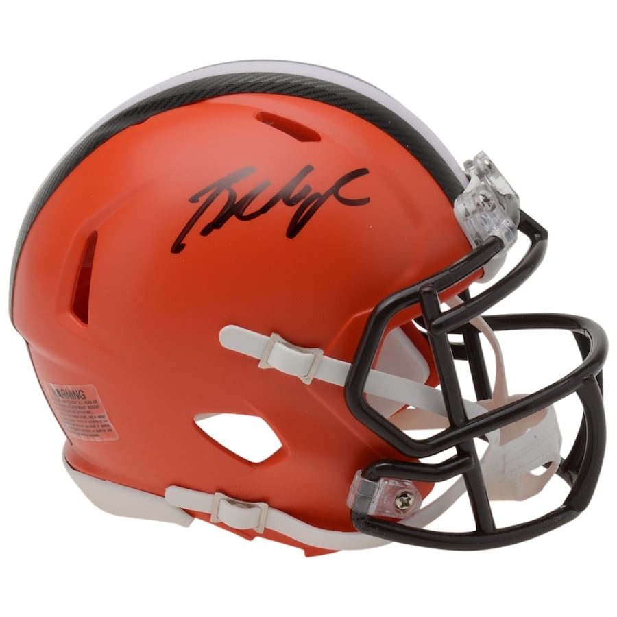 browns mini helmet