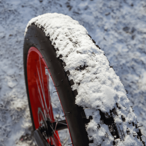 Cheap Electric Bikes that use top of the line fat tires for great traction in the snow