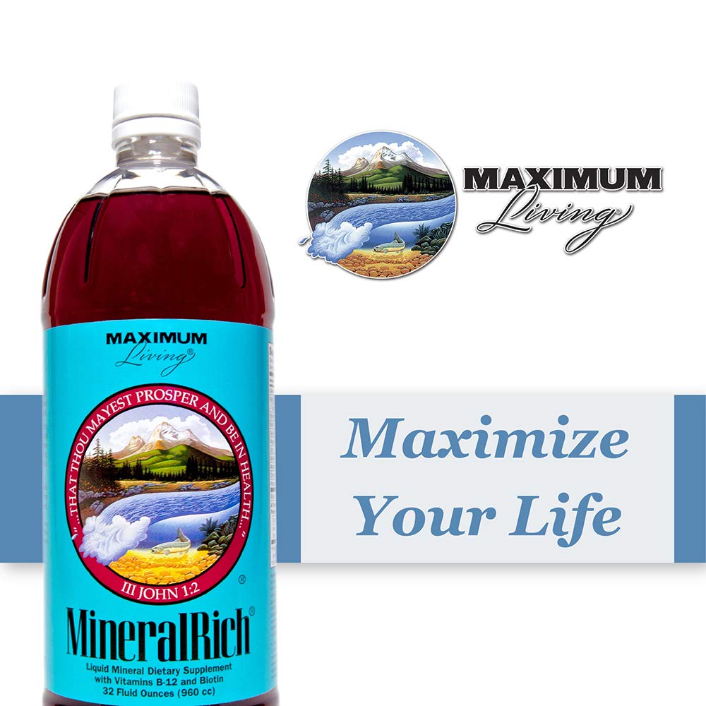 Maximum Living MineralRich Minerals Supplement 32 oz 1 Life IRL