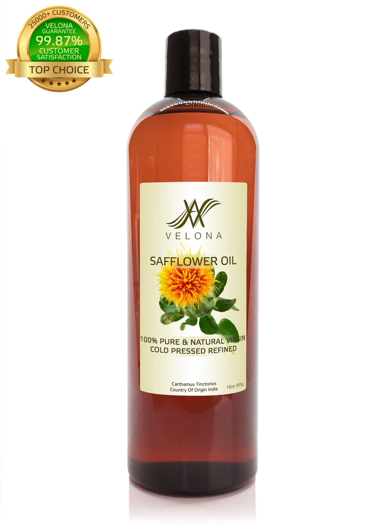 Safflower Oil Natural HIGH OLEIC Cold Pressed 100 Pure VELONA (8oz) 8