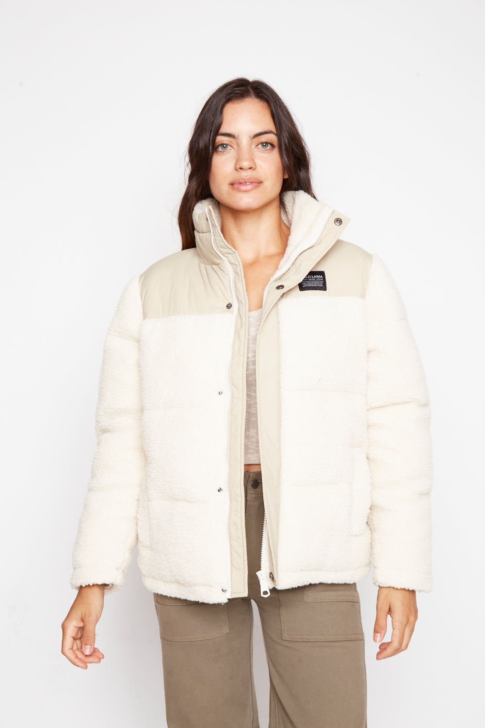 Parka Puffa Teddy Beige Mujer | Wild