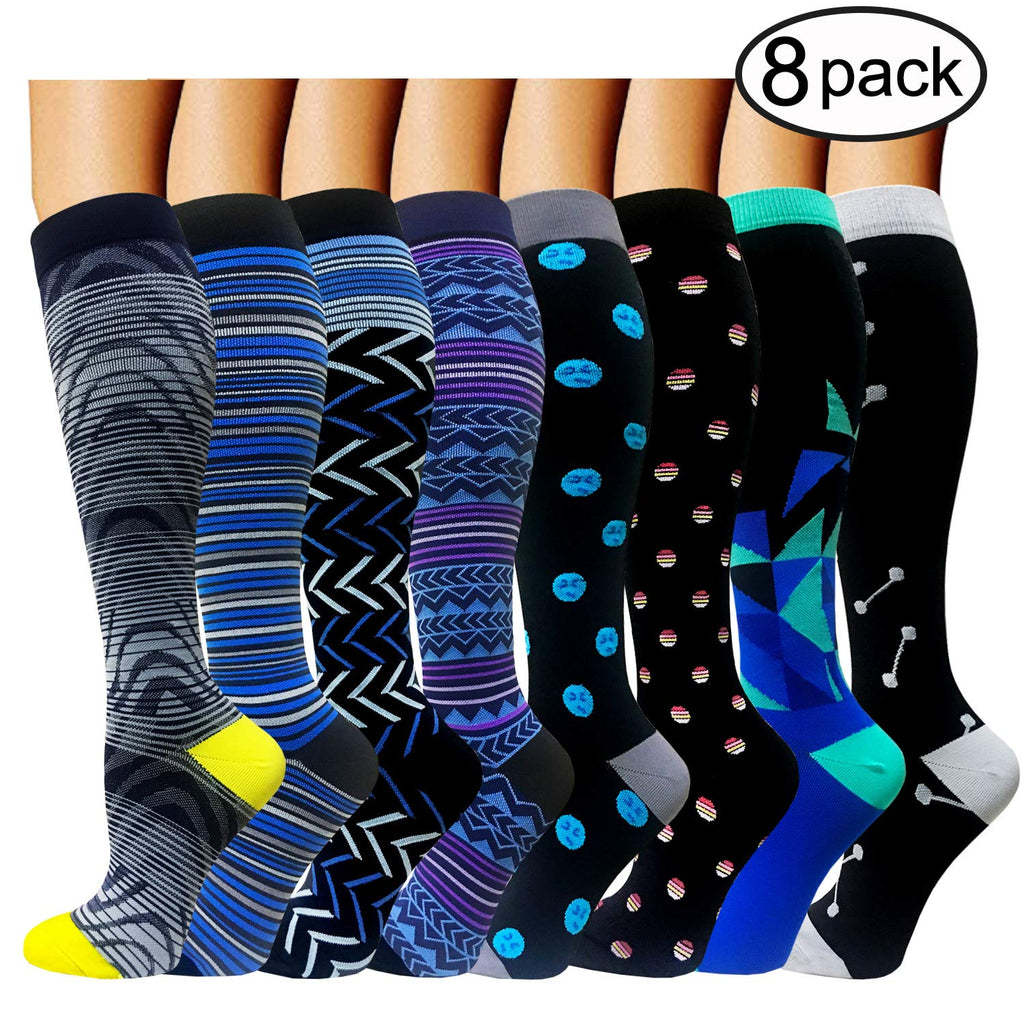 8 Pairs Compression Socks 20 30 MmHG Women Men Actinput ACTINPUT   81Ev933Z0SL 1024x1024 