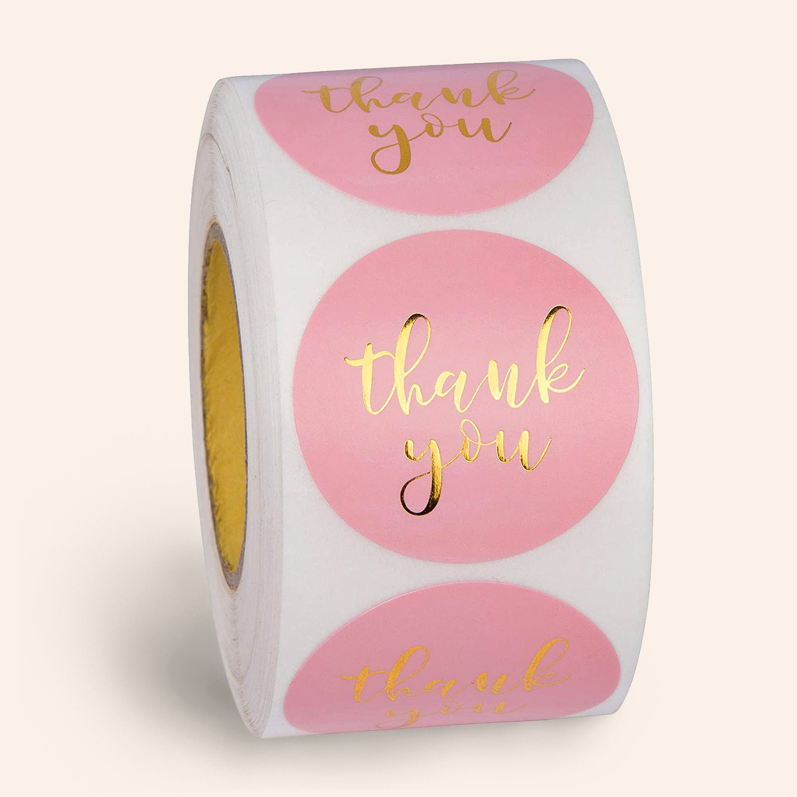 Gold Foil Thank You Stickers