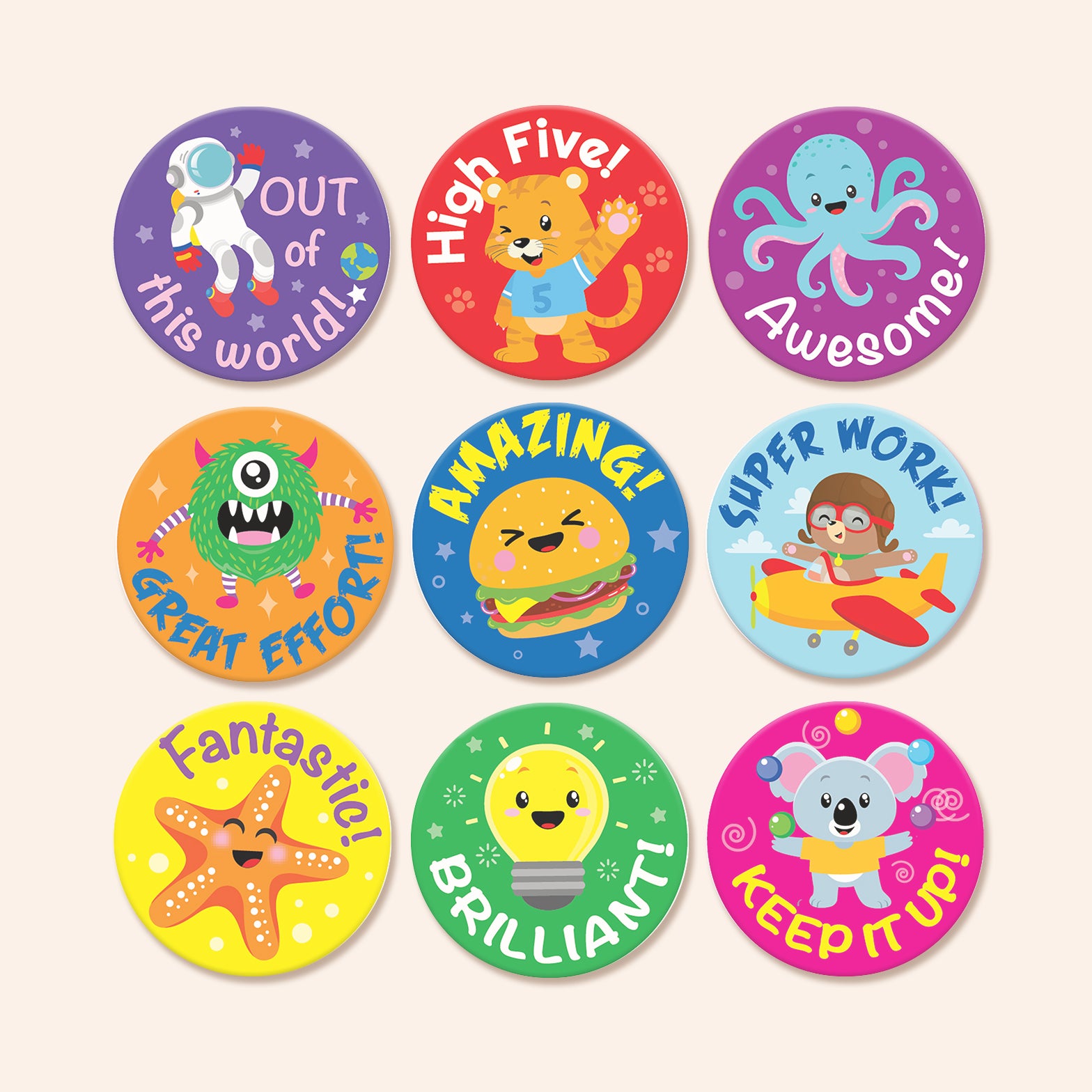 Growth Mindset Stickers – Sweetzer & Orange