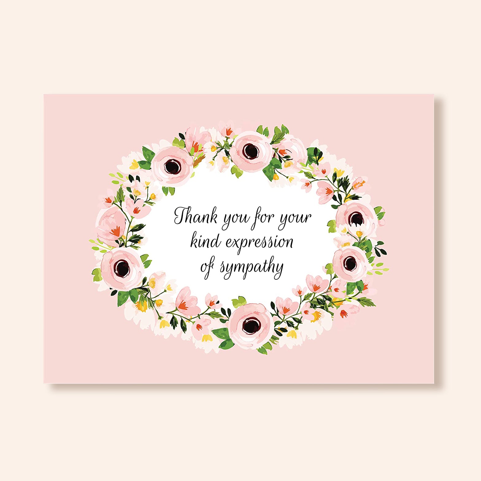 Sympathy Acknowledgement Cards | Set of 48 – Sweetzer & Orange