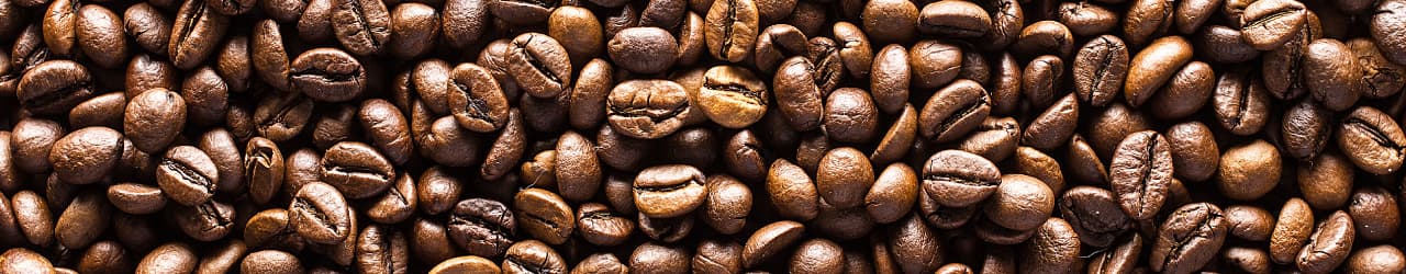 Coffee beans, the most popular natural source of caffeine.