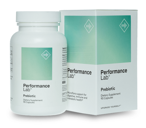 A bottle of Performance Lab Prebiotic