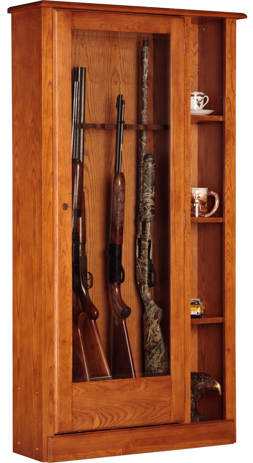 wood gun cabinet