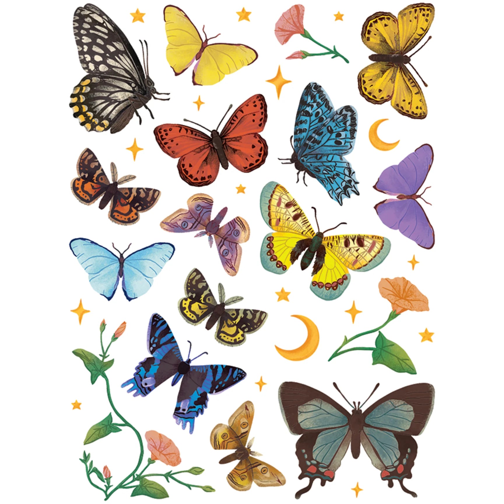 Butterflies transfer set by Hero arts