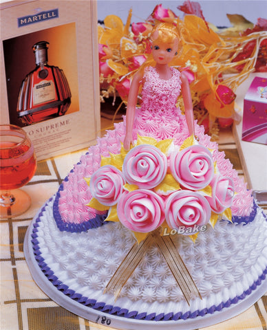 Sweet Princess Barbie Doll Cake