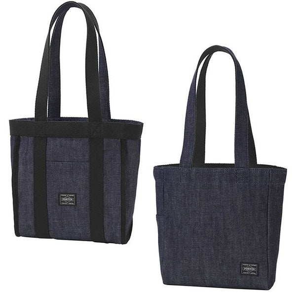 PORTER STAND TOTE STAND TOTE DENIM TOTE BAG (L) [ 384-06165