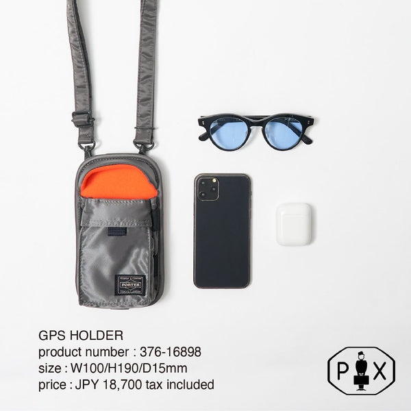 PORTER PX TANKER GPS HOLDER シルバーグレー - ショルダーバッグ