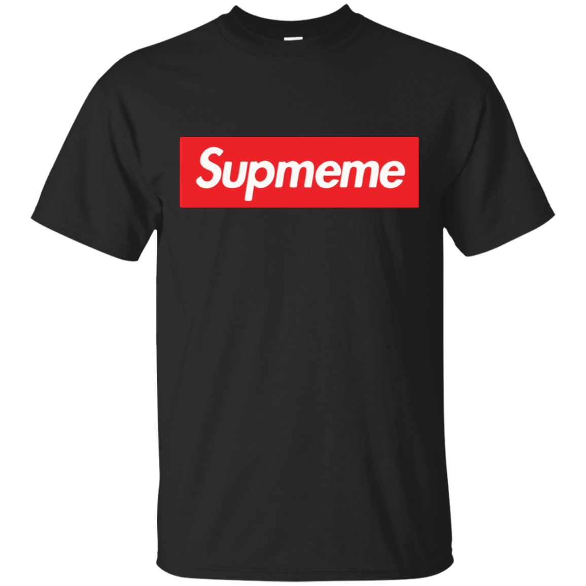 Supmeme fake Supreme Box Logo funny t shirt Cotton Shirt – Tee Peeze
