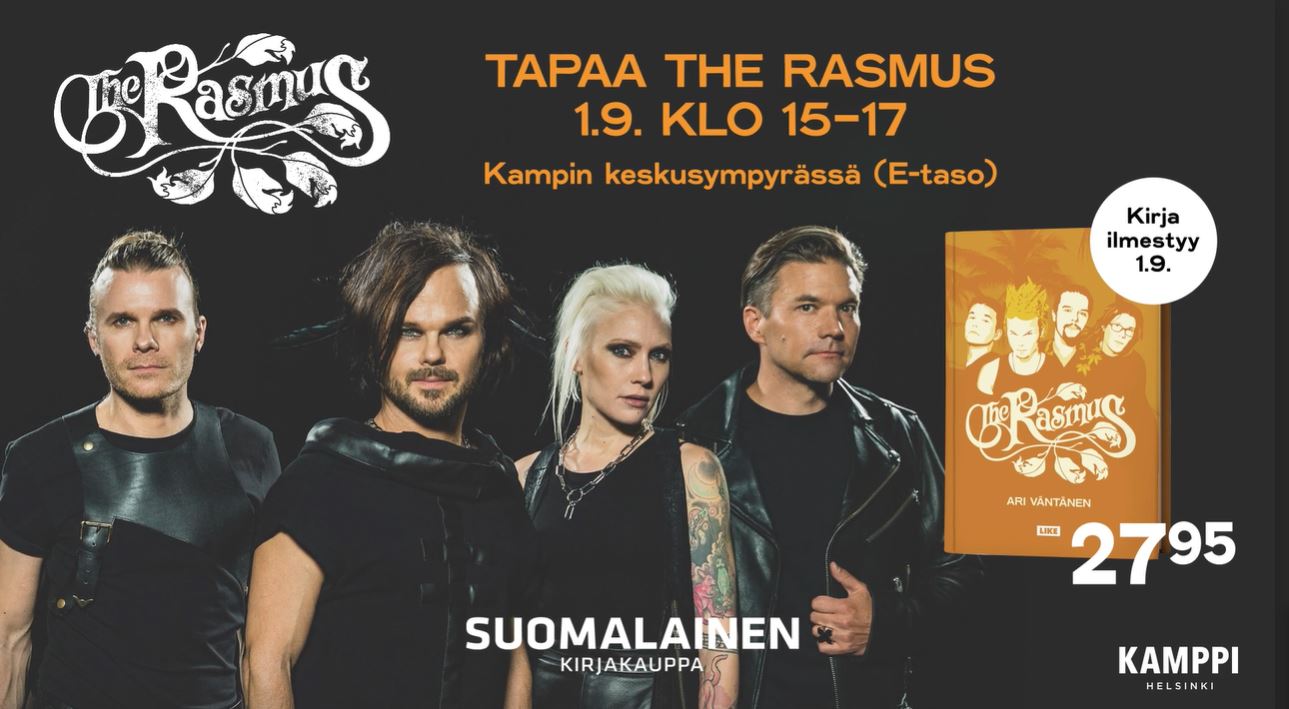 The Rasmus Kampissa . klo 15 