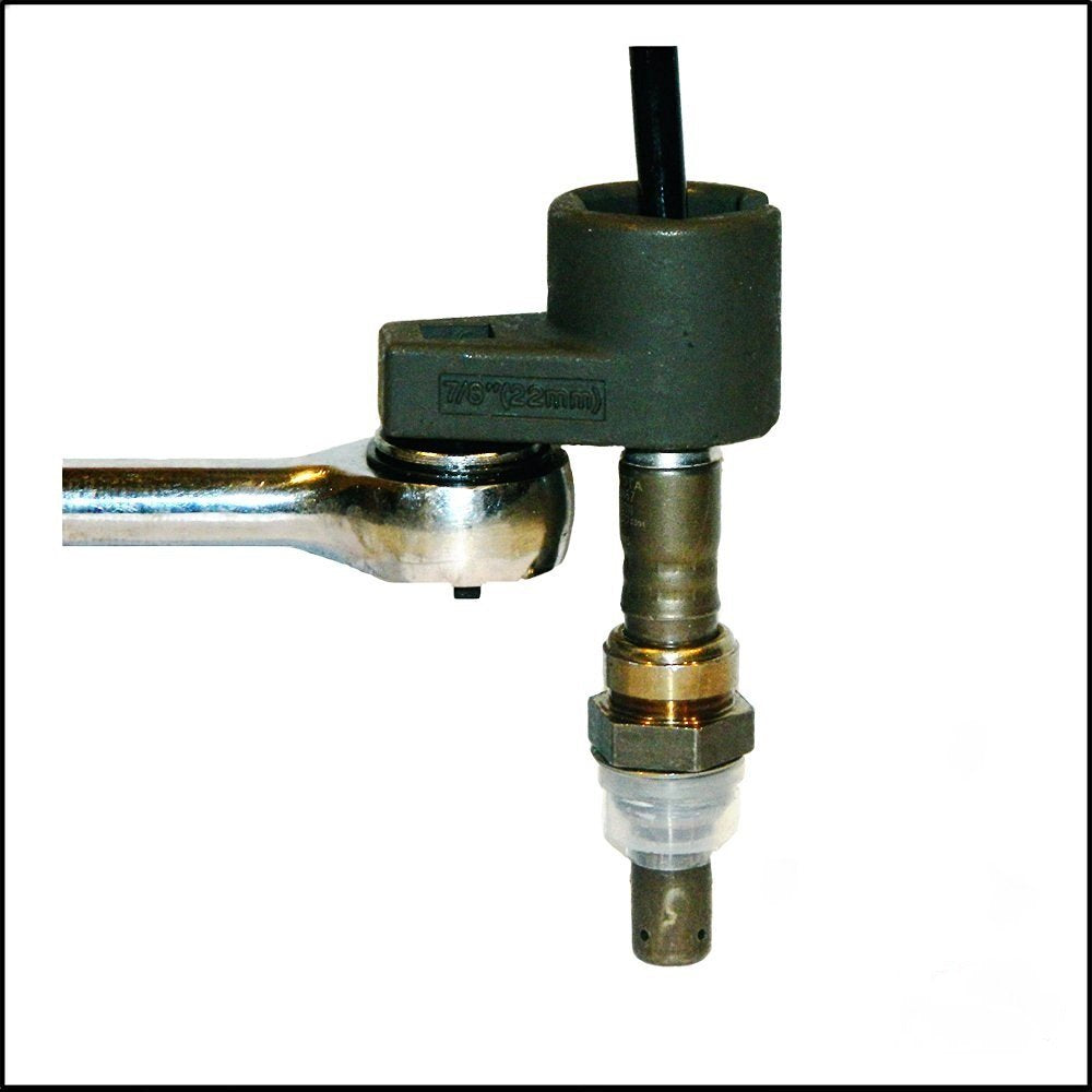 7/8" 22mm Low Profile Oxygen Sensor Offset Socket O2 Puller and Removal Socket, 3/8 drive T1A-E1019-1