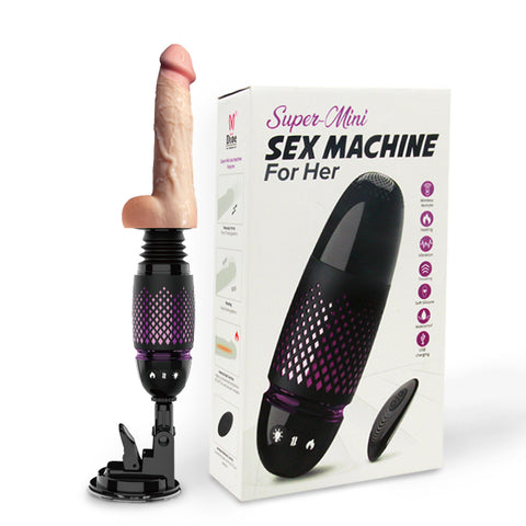 Machine sexuelle automatique avec télécommande sans fil, gode télescopique, vibrateur, jouets sexuels pour femmes