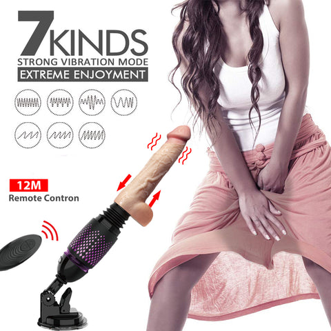 Wireless Remote Control Automatic Sex Machine Telescopic Dildo Vibrator Sex Toys for Women