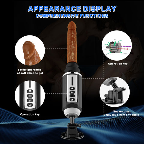 Automatische Teleskop-Dildo-Sexmaschine, weibliches Masturbationsspielzeug