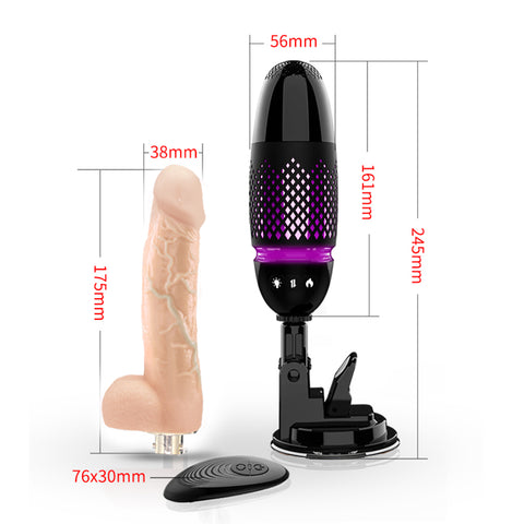 Machine sexuelle automatique avec télécommande sans fil, gode télescopique, vibrateur, jouets sexuels pour femmes