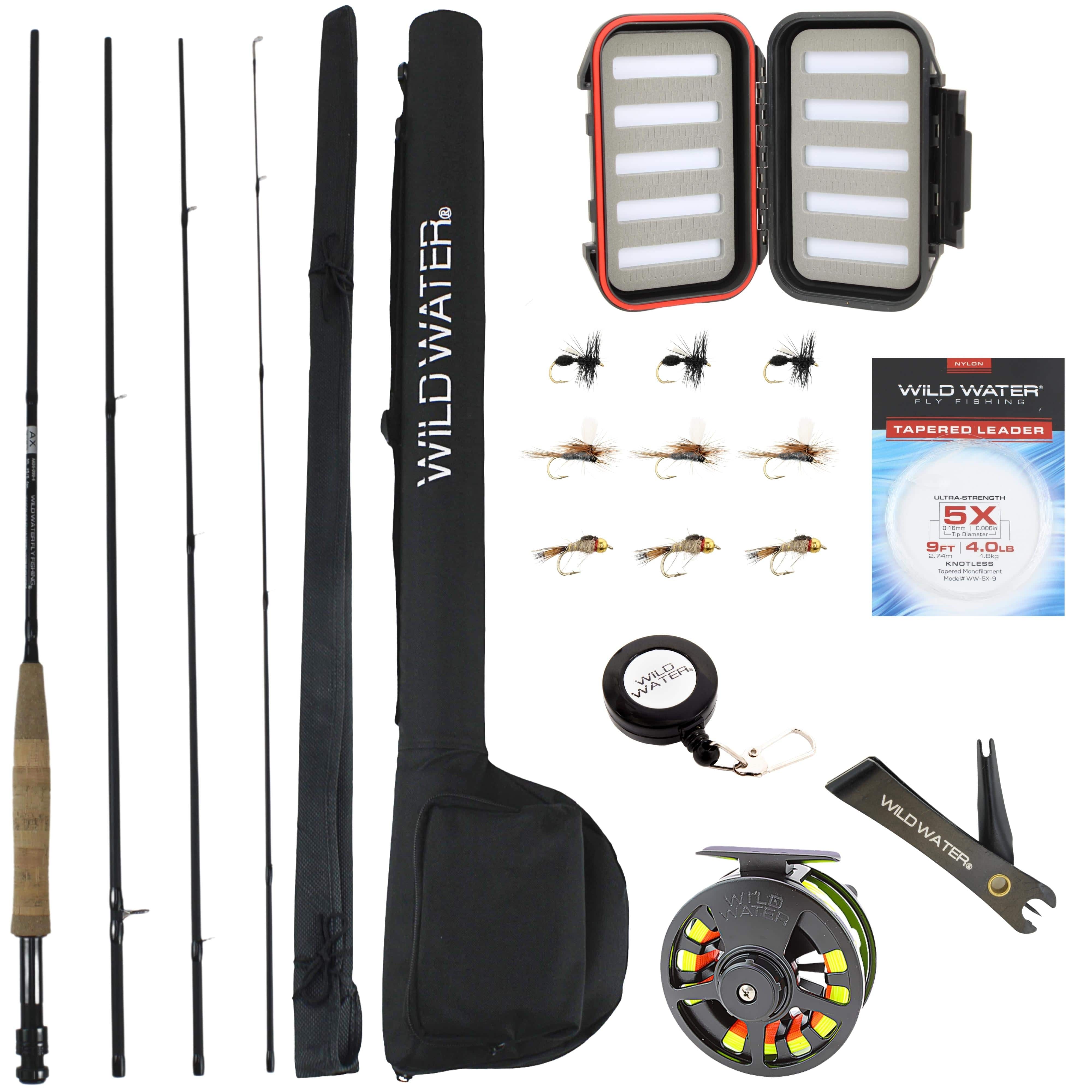 Wild Water Standard Fly Fishing Kit, 9 ft 5/6 wt Rod, Wild Water Fly  Fishing