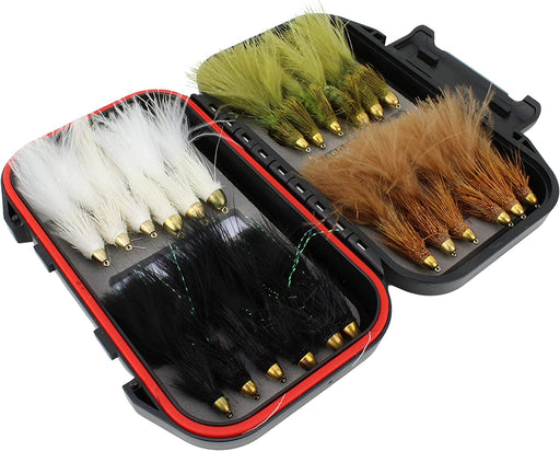 Flies Direct Wooly Bugger Olive Assortment 1 Dozen Trout Fishing