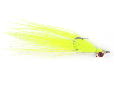 Wild Water Fly Fishing Chartreuse Clouser Minnow, Size 8, Qty. 6, Wild  Water Fly Fishing