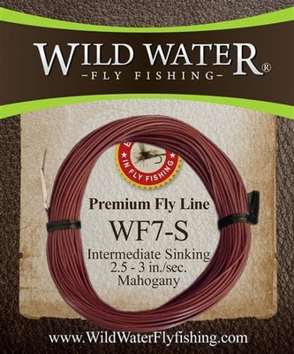Wild Water Fly Fishing Weight Forward 7 Weight Intermediate Sinking Fly Line, Wild Water Fly Fishing
