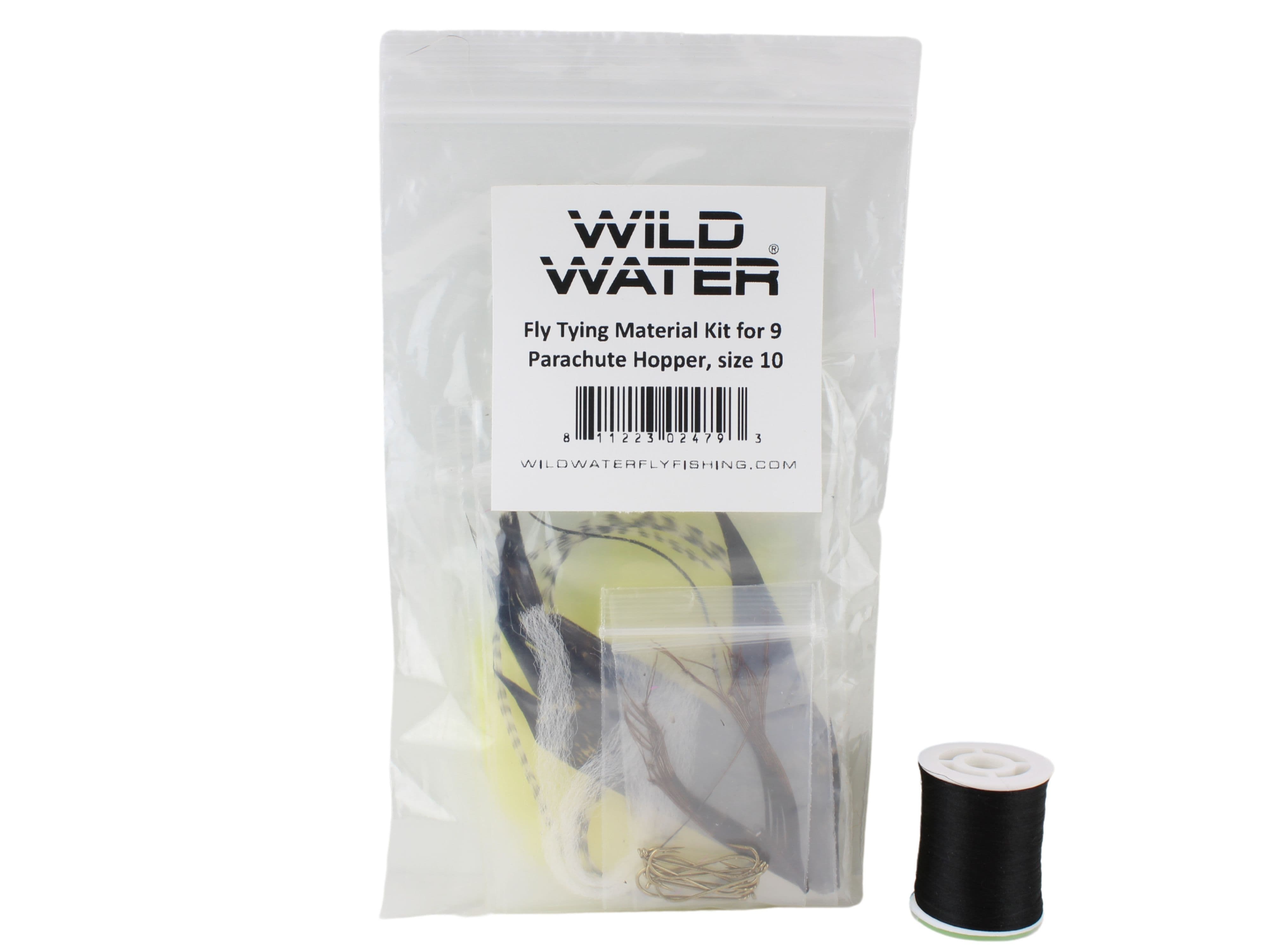 Wild Water Fly Fishing Fly Tying Material Kit, Parachute Hopper, Wild  Water Fly Fishing