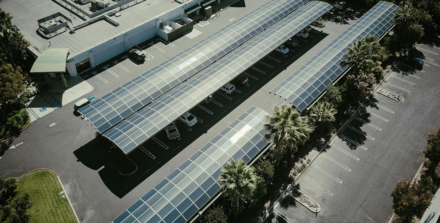 Aerial Footage Solar Panels