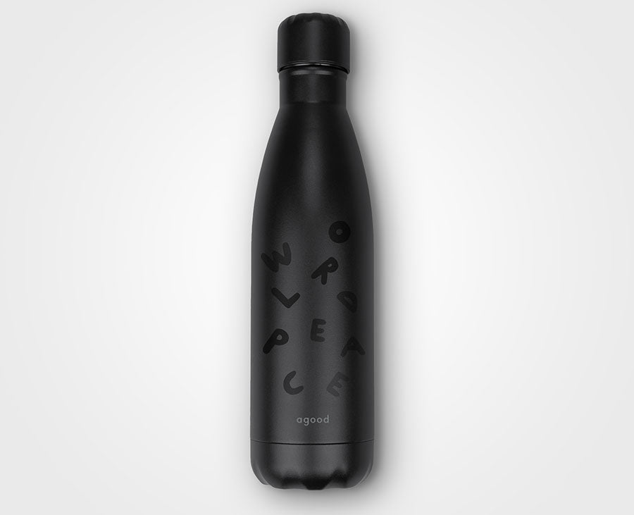 Agood Company Bottle Black World Peace