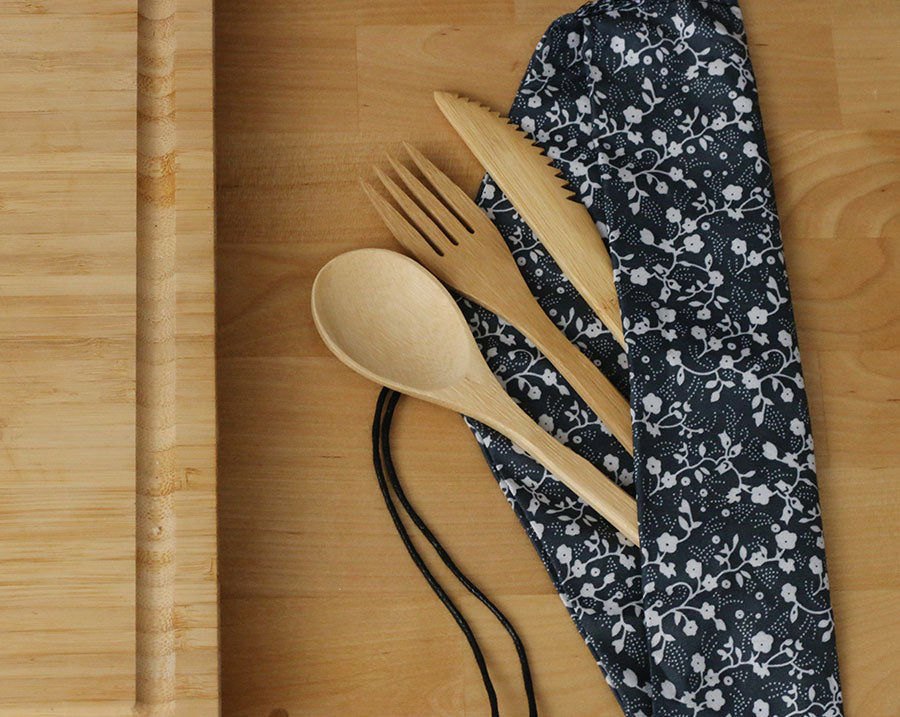 Bamboo Cutlery Set - Fork, Spoon and Knife