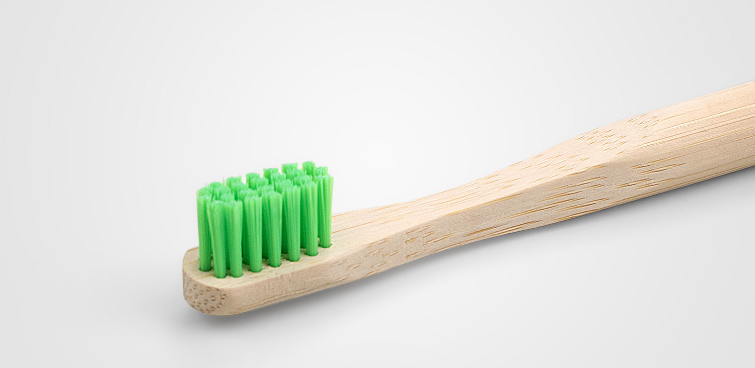 Bamboo Toothbrush for Kids Green agood company