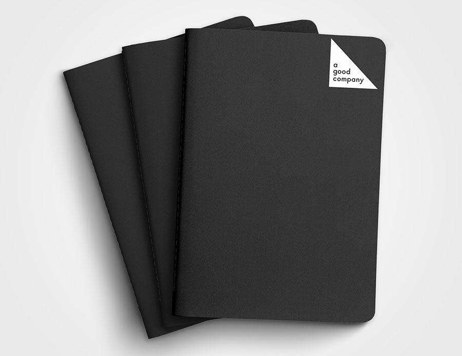 Black Stone Paper Notebook Bundle