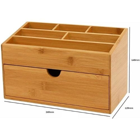 bamboo desk organiser